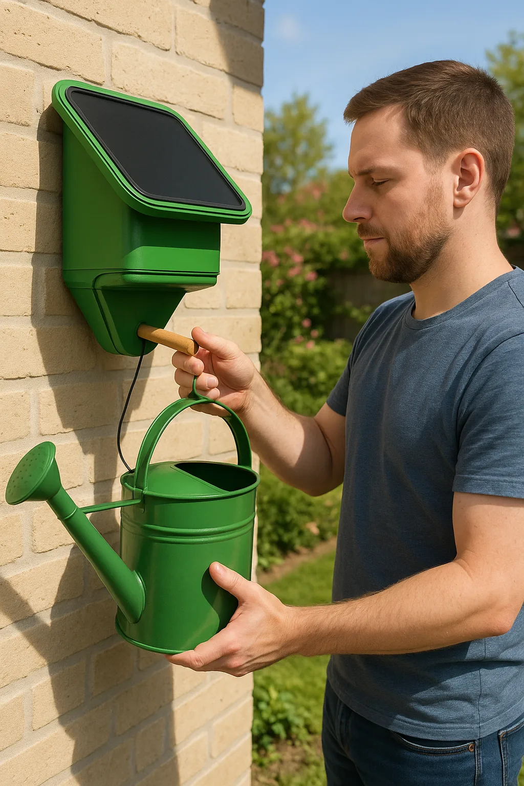 AI generated image of PAW dispenser used outside